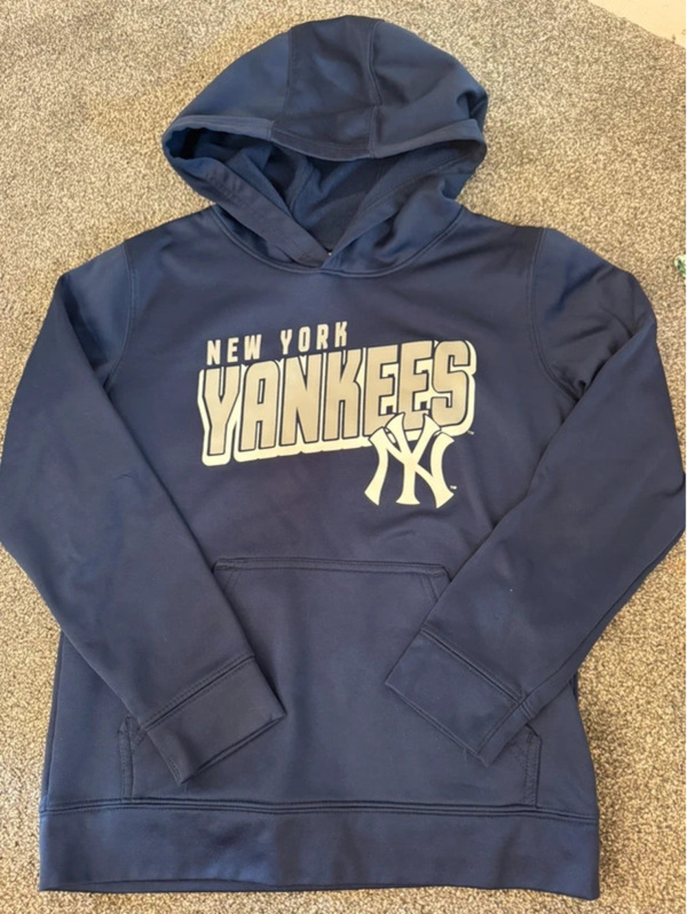 Youth New York Yankees navy blue hoodie sweatshirt Medium 10/12